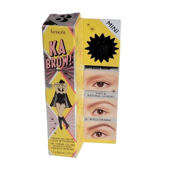 Set of 2 Benefit KA BROW Gel Cream and Brush Mini Shade 3 Medium Two NIB - Picture 14 of 16